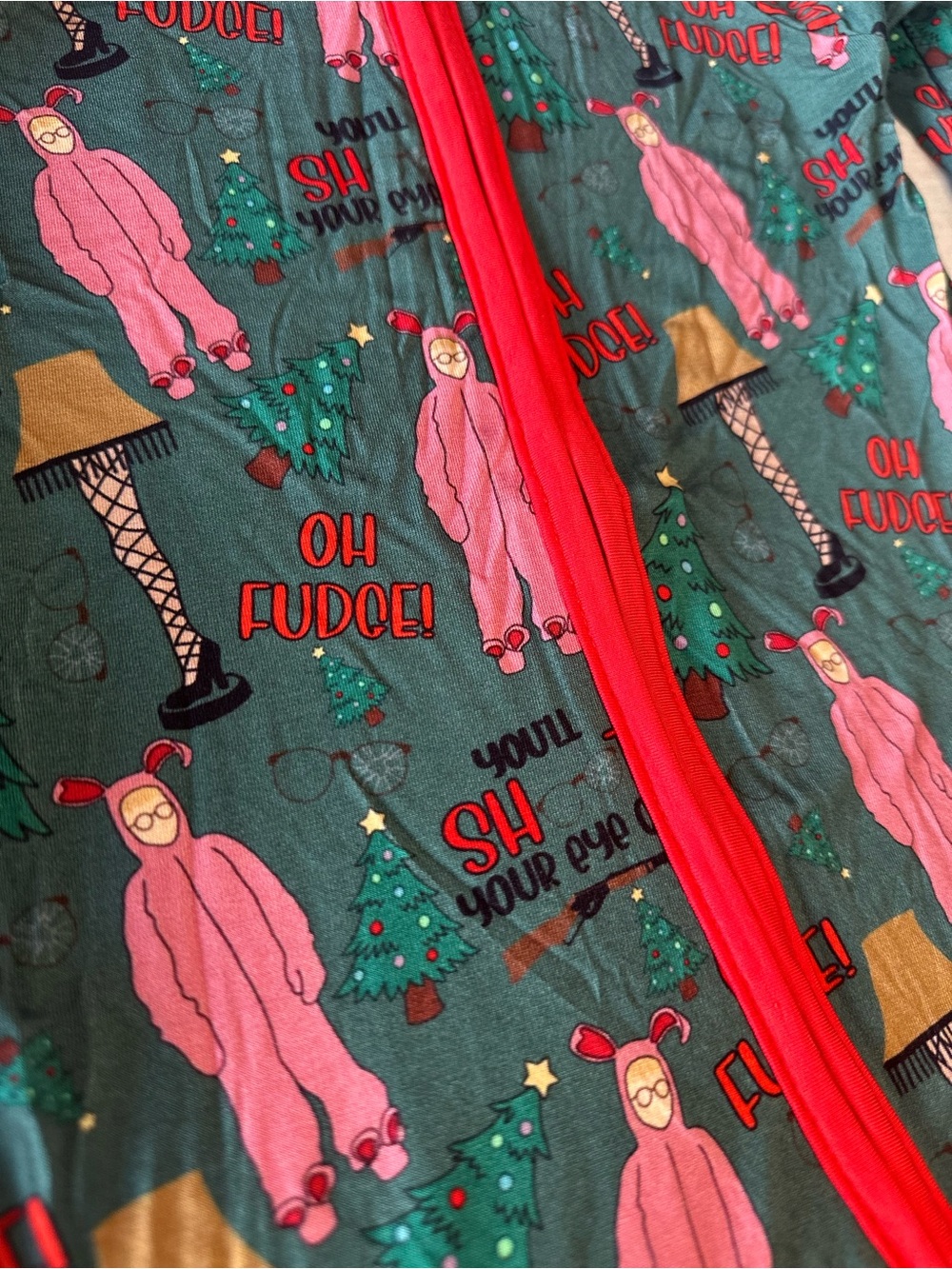 🎅🏽 ACS 🎄 TODDLER ZIPPIE PAJAMAS 2T
